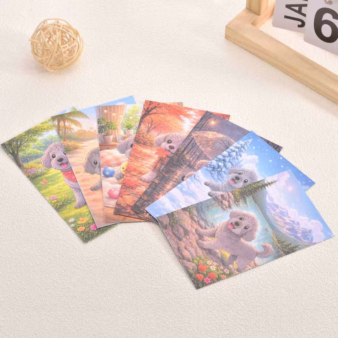 TheLittleFinnz Monthly Calendar Collection Card 7pages