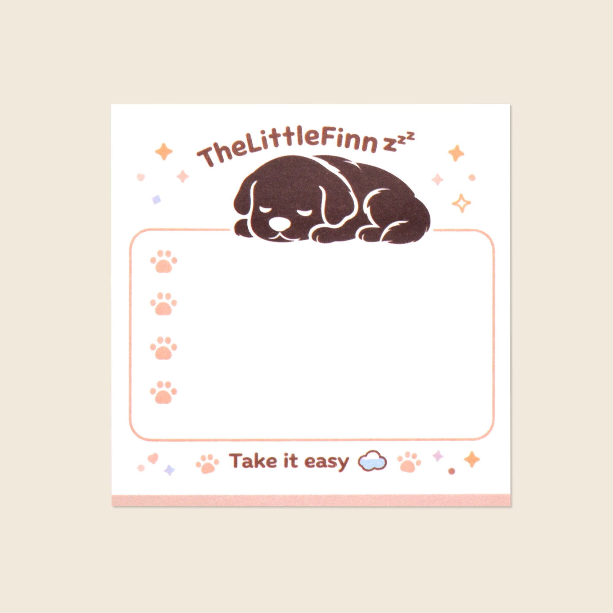 The little Finnz Cozy Note Sticky Pad 50pages