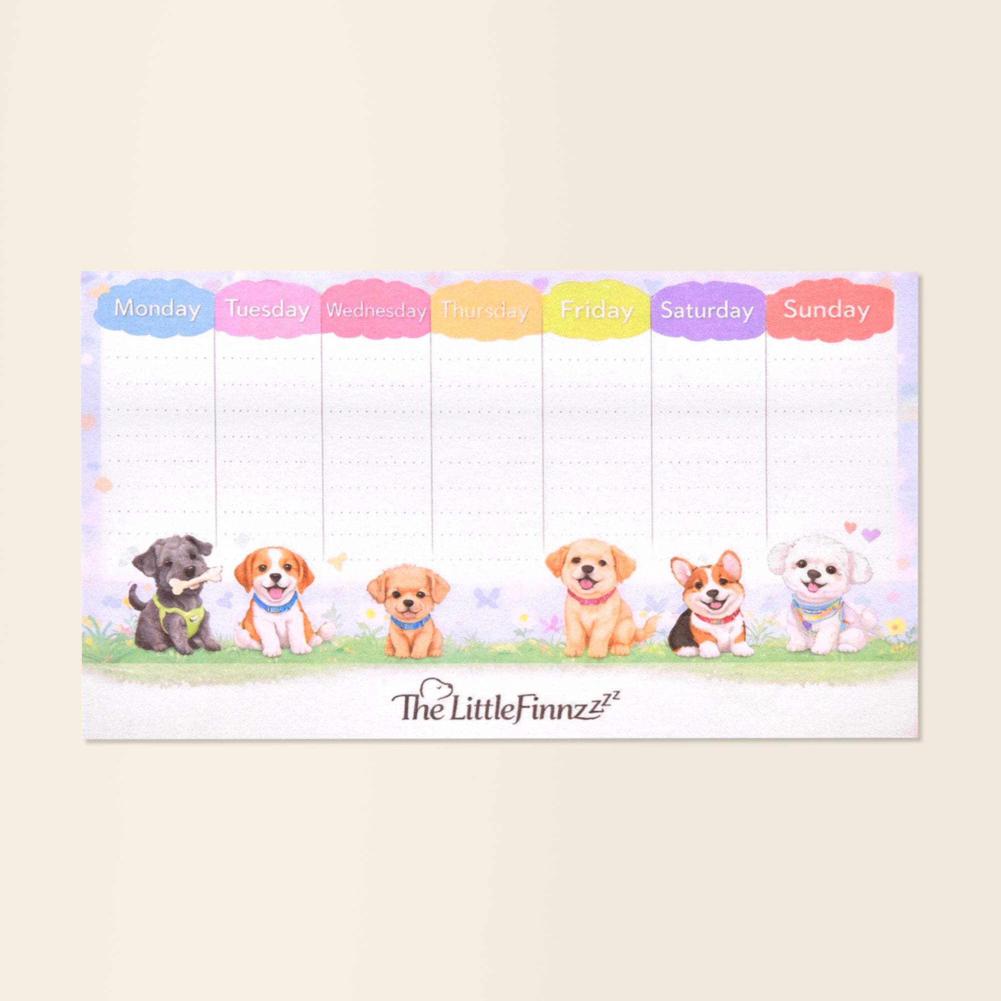 The little Finnz Weekly Planner Sticky Notes 50pages
