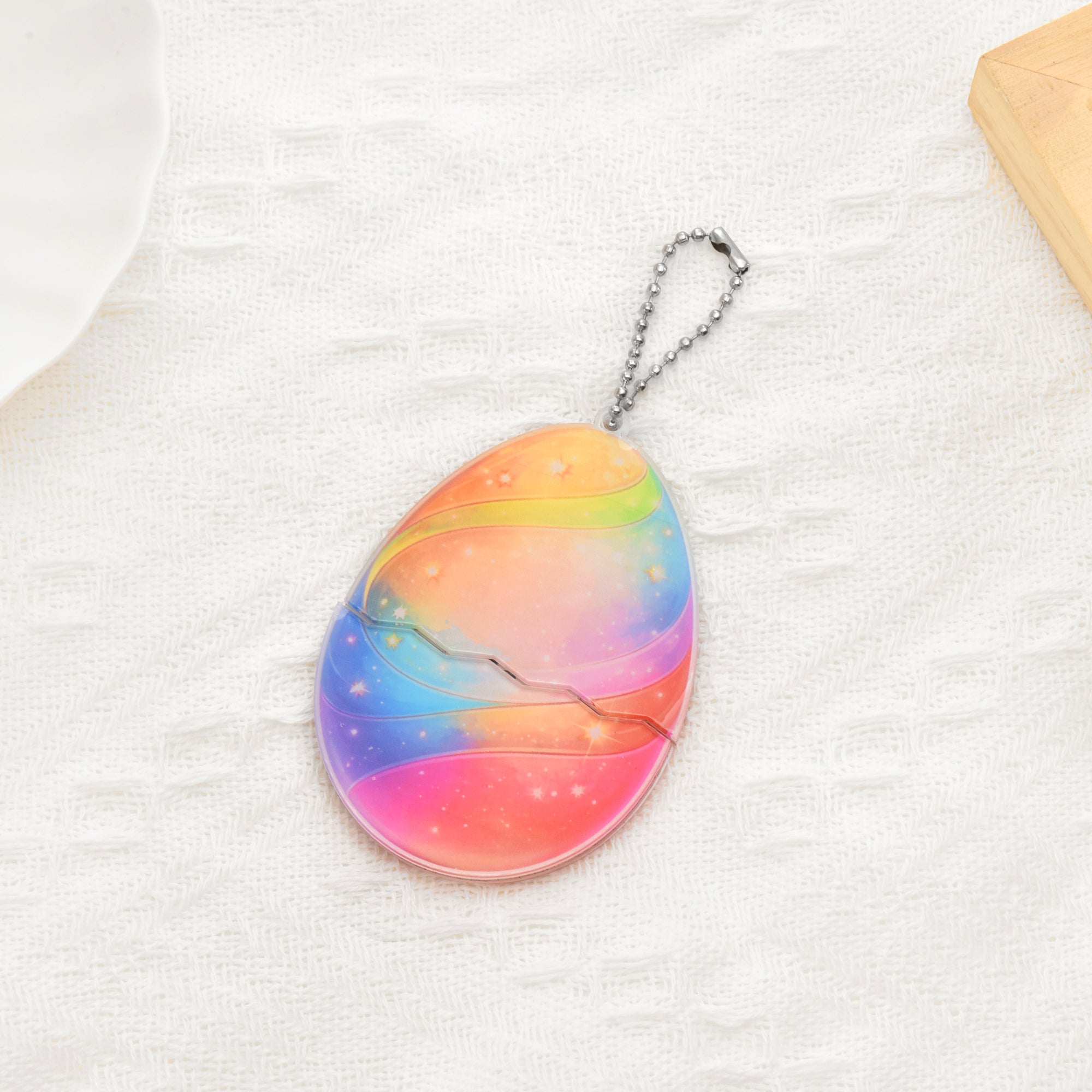 Rainbow Egg Keychain- Surprise Puggy Edition