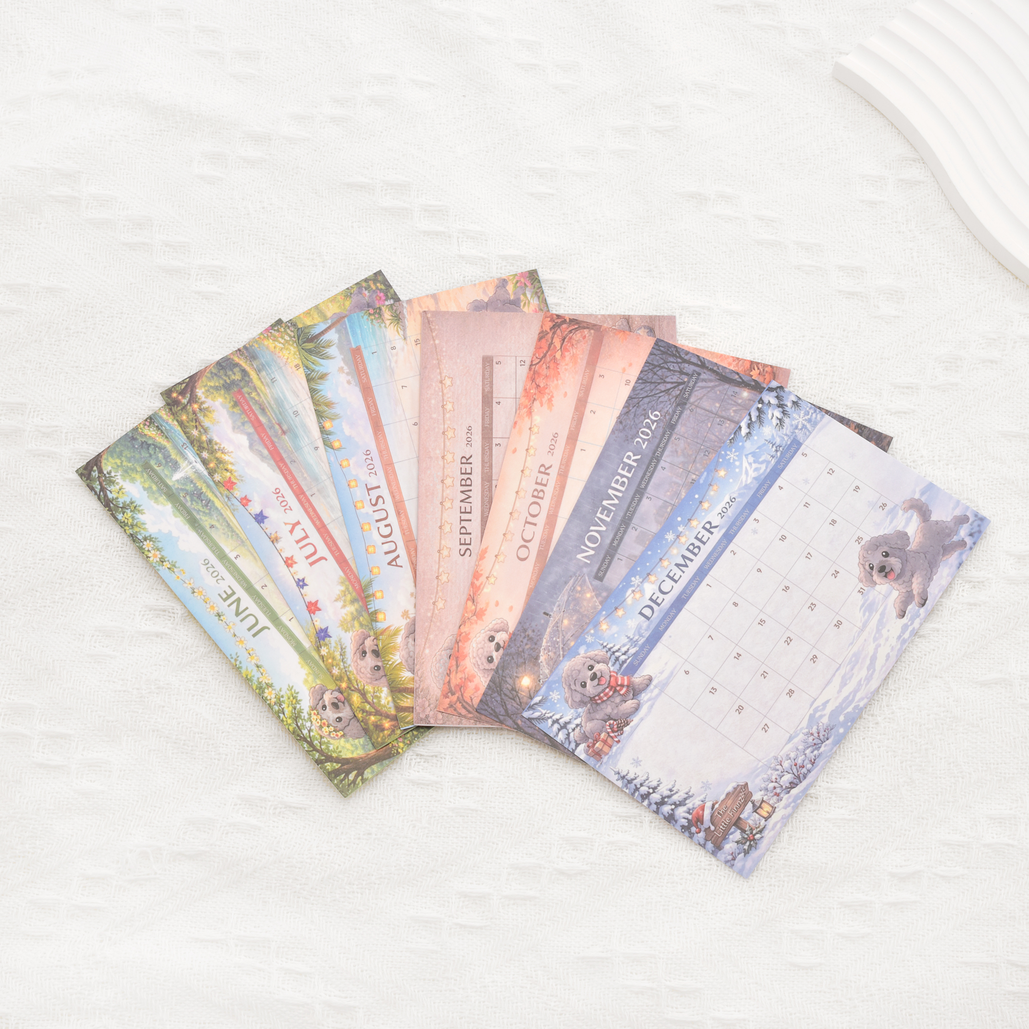 TheLittleFinnz Monthly Calendar Collection Card 7pages