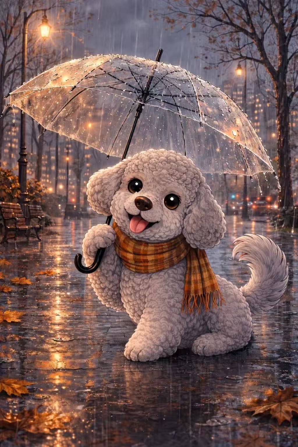 November 2026 Finn Reflecting on His Recent Birthday During the Rainy Season Calendar Card